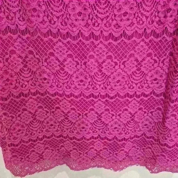 Laundry by Design Fuschia Bodycon Long Sleeve Dress Sz 8 Party/Cocktail - Picture 3 of 9